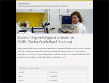 Tablet Screenshot of gynveko.cz